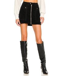 Free People X Revolve Zoe Cord Mini Skirt - Black