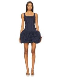 knee length dresses for ladies Aje Elena Belted Denim Mini Dress