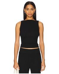 Enza Costa - Silk Knit Sleeveless Boatneck Top - Lyst