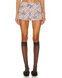 ZEMETA - Ribbon Wrap Up Micro Skirt - Lyst
