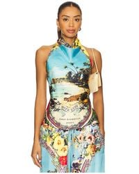 CAMILLA - Top Sin Mangas Top En Color Azul Talla (También En S, Xs) - Lyst