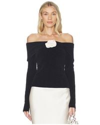 Lovers + Friends - Eliana Rosette Off The Shoulder Sweater - Lyst