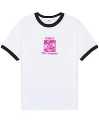 Obey - Bigwig For Lovers Ringer Tee - Lyst