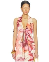 Seven Wonders - Kaeli Tie Front Halter Top - Lyst