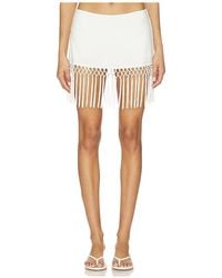 geel - X Revolve Aria Tassel Skirt - Lyst