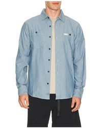 Topo - Utility Chambray Shirt - Lyst
