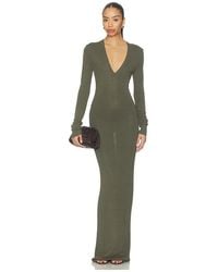 Entire studios - V Neck Midi ドレス - Lyst