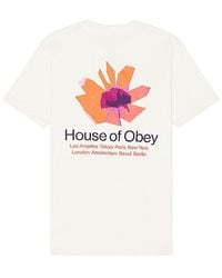Obey - House Of Floral Tee - Lyst