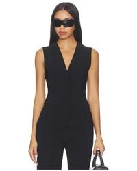 Norma Kamali - Vest With Lapel - Lyst