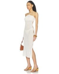 Lovers + Friends - Nathalia Open Stitch Midi Dress - Lyst