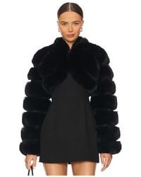 Adrienne Landau - X Revolve Faux Fox Fur Short Jacket - Lyst