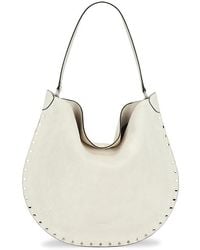 Isabel Marant - Bolso Hobo Oskan En Color Blanco Talla En - Lyst