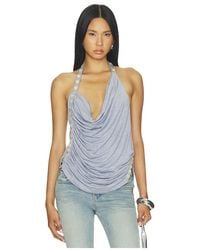 Jaded London - Backless Pleated Button Top - Lyst