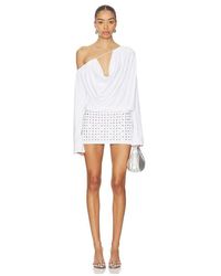 sachin and babi light blue dress Jaded London Enya Backless Draped Mini Dress main image 1