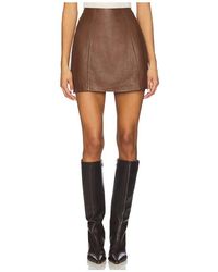 Cami NYC - Cillian Genuine Leather Mini Skirt - Lyst