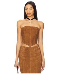 Urban Outfitters - Handkerchief Leather Top - Lyst