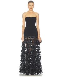 Bronx and Banco - Sleeveless 3D Embellished Gown - Lyst