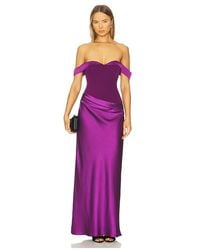 Runaway the Label - Ebony Off Shoulder Maxi Dress - Lyst