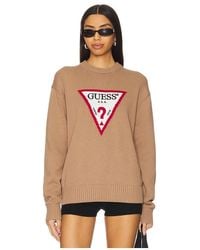 Guess - Big Triangle Sweater - Lyst