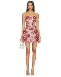 Bronx and Banco - Raspberry Sequin Maraya Strapless Mini Dress - Lyst