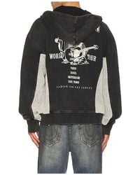 TRUE RELIGION - Capucha Con Cremallera En Color Negro Talla (También En M, S, Xl/1X) - Lyst