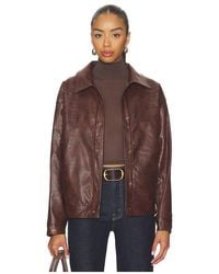 SNDY'S - Wendy Croc Pu Leather Jacket - Lyst
