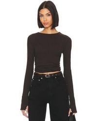 Enza Costa - Cashmere Easy Cuffed Crew - Lyst