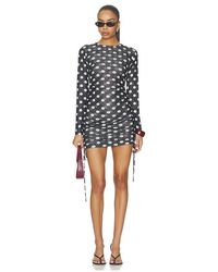 One Teaspoon - ROBE COURTE POLKA DARLING en Black & White - Lyst