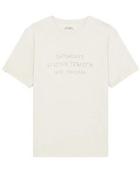 Saturdays NYC - Reverse Nyc Division Standard Short Sleeve Tee - Lyst