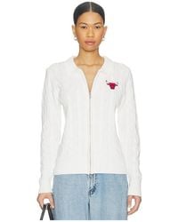 Terez - X Revolve X Revolve Bulls Zip Knit Cardigan - Lyst