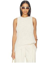 Balmain - Cotton Blend Knit Top - Lyst