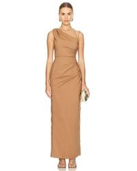 Shona Joy - Lani Asymmetrical Gathered Maxi Dress - Lyst
