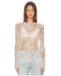 Free People - Top De Capas Long Last En Color Ivory Talla (También En M, S, Xs) - Lyst