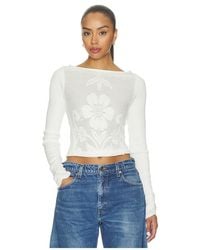 Free People - Delilah Long Sleeve Top - Lyst