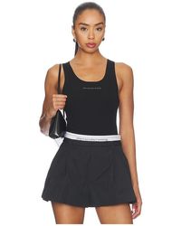 Alexander Wang - Racer Tank With Jacquard Logo - Lyst