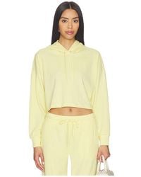 Beyond Yoga - Breathe Easy Ribbed Cropped Hoodie - Lyst