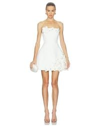 Bronx and Banco - Estelle Floral Strapless Mini Dress - Lyst