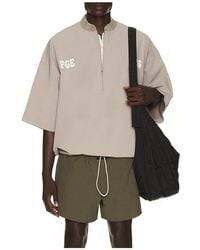Fear Of God - Half Zip Baseball Shirt - Lyst