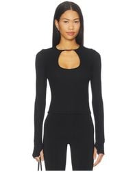Michael Lauren - Orson Crop Longsleeve Top - Lyst
