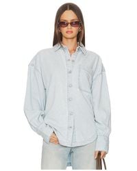 Free People - X We The Free Ashley Denim Shirt - Lyst