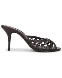 Black Suede Studio - Peach 80 Mule - Lyst