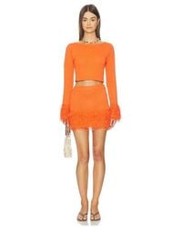 superdown - Ruelle Fringe Mini Skirt Set - Lyst