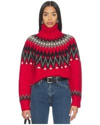 Polo Ralph Lauren - Fair Isle Wool Blend Turtleneck Sweater - Lyst