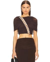 L'academie - By Marianna Fria Cropped Top - Lyst