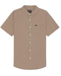 Brixton - Charter Sol Wash Short Sleeve Shirt - Lyst