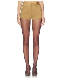 Norma Kamali - High Waist Jean Short - Lyst