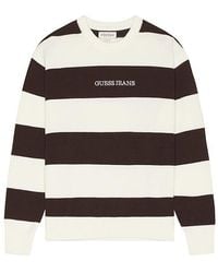 Guess - Striped Sweater - Lyst