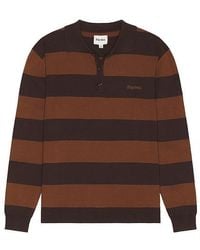 Rhythm - Ventura Stripe Knit Polo - Lyst