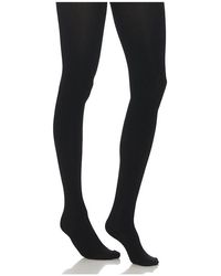 Commando - COLLANTS FLEECE LINED OPAQUE en Black - Lyst