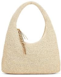 Loeffler Randall - Bolso Hobo Tejido Willow En Color Neutral Talla En - Lyst